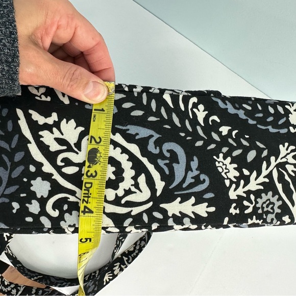 Vera Bradley Paisley Noir Quilted Turlock Tote "Travel Turlock Tote"& Wallet Set - Picture 11 of 14